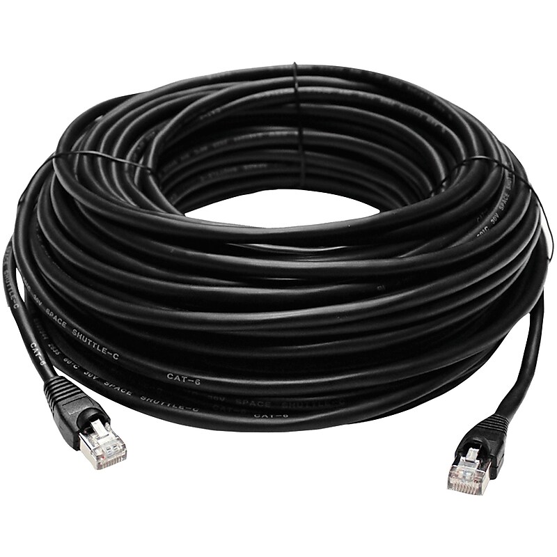 Lorex CAT-6 100" Outdoor Extension Cable, Black (CBL100C6RXU) image 1