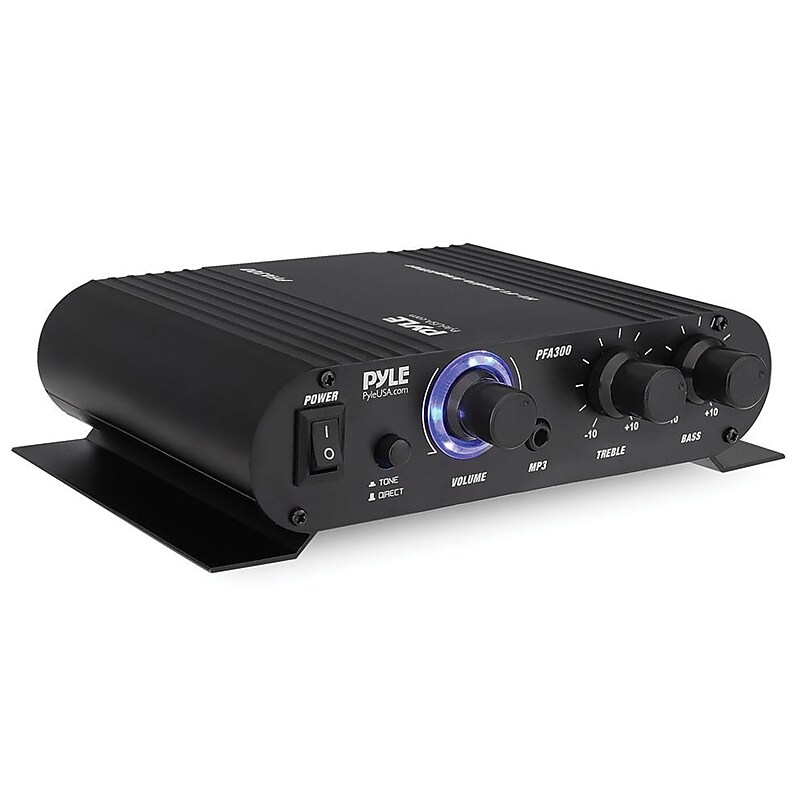 Pyle Hi-Fi Stereo Class-T Amp, 2 Channel, 90 Watts, Black (PFA300) image 1