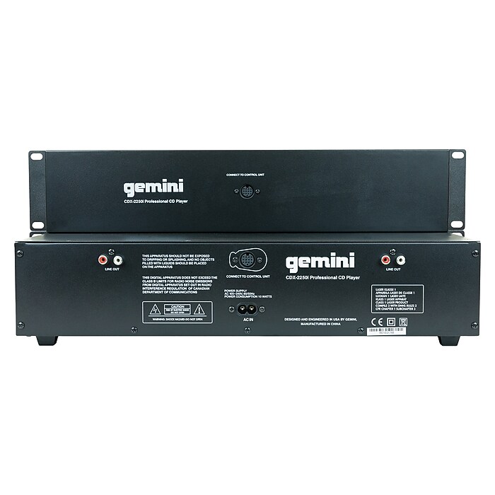 Gemini DJ CD Media Player with USB, Black (CDX-2250I) | Staples