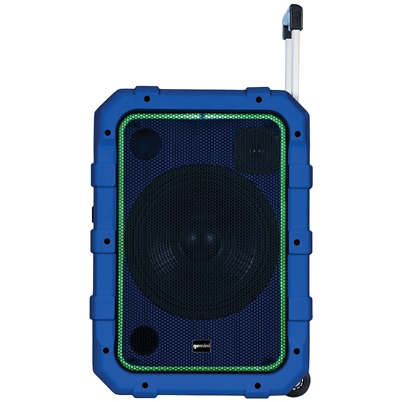 Gemini Portable Bluetooth Outdoor Party System with LED Lights, Blue (MPA-2400BLU) image 1