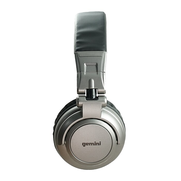 Gemini Professional Over-Ear DJ Headphones, Silver (DJX-500) | Staples