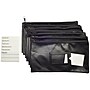 Nadex Coins Vinyl Zippered Bank Deposit Cash & Coin Bags with Card Window, Black (NCB9-1002-BLK)~#|#~sp189571065_sc7