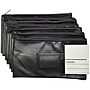 Nadex Coins Vinyl Zippered Bank Deposit Cash & Coin Bags with Card Window, Black (NCB9-1002-BLK)~#|#~sp189571066_sc7