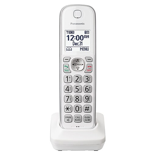 Panasonic Extra Handset for TGD/TGC Series, White (PANKXTGDA50W1) Staples