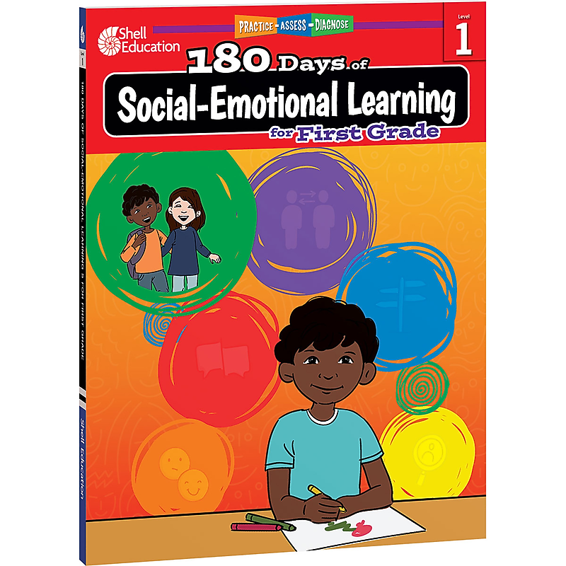 Shell Education 180 Days of Social-Emotional Learning for First Grade Activity Book image 1