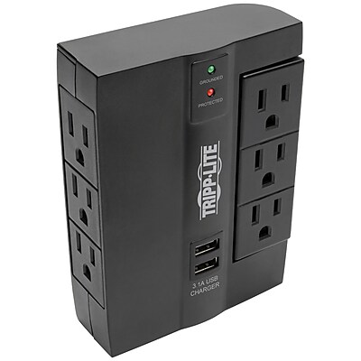 Tripp Lite Protect It! 6-Outlet 2-USB Port Surge Protector - Thumbnail 3