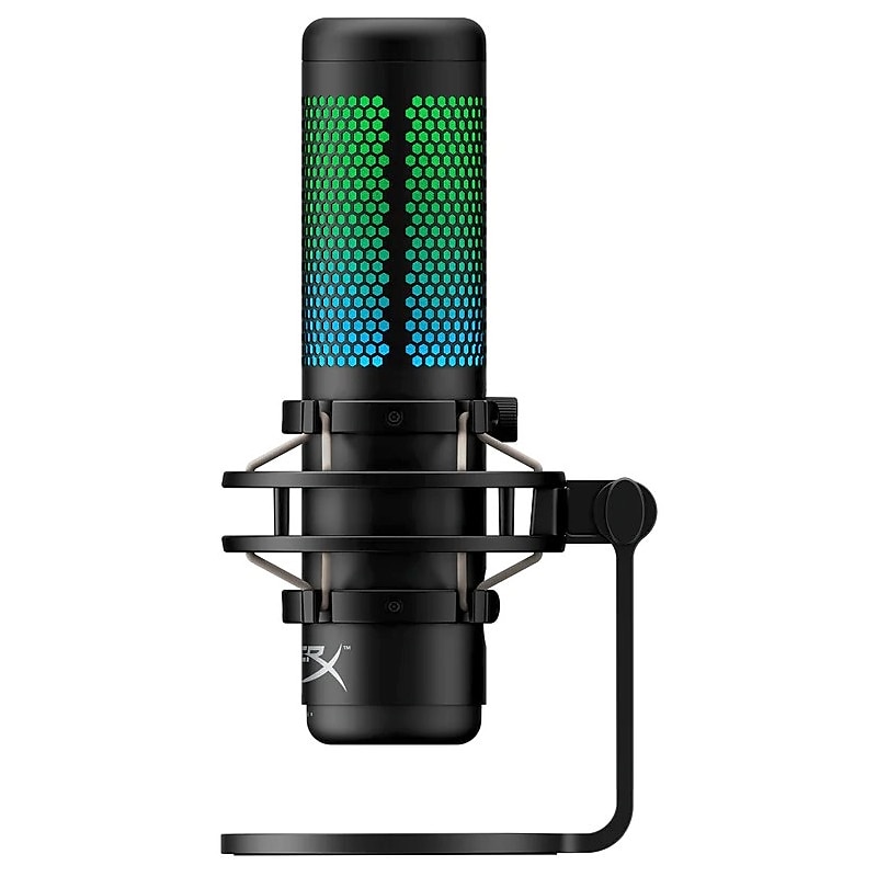 HP HyperX QuadCast S Wired Condenser Microphone, Black, Gray (4P5P7AA) image 1