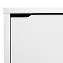 Baxton Studio Simms 3-Door Shoe Storage Cabinet, White (99-4514-HiT)~#|#~sp190299527_sc7