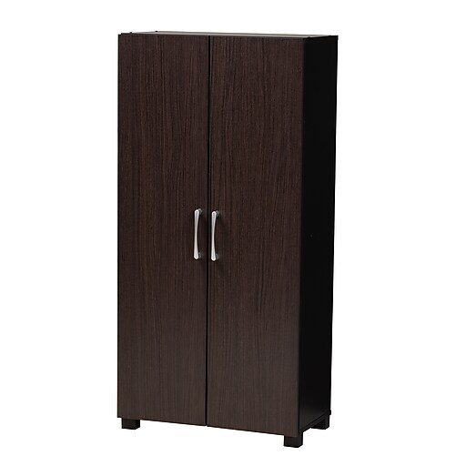 Baxton Studio Marine Shoe Storage Cabinet, Wenge (153-9156-HiT