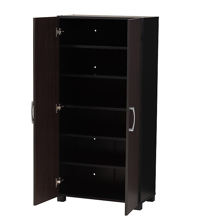 Baxton Studio Marine Shoe Storage Cabinet, Wenge (153-9156-HiT