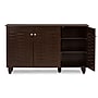 Baxton Studio Winda 3-Door Shoe Storage Cabinet, Dark Brown (118-6514-HiT)~#|#~sp190300117_sc7