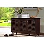 Baxton Studio Winda 3-Door Shoe Storage Cabinet, Dark Brown (118-6514-HiT)~#|#~sp190300120_sc7