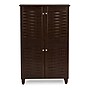 Baxton Studio Winda 4-Door Shoe Storage Cabinet, Dark Brown (118-6515-HiT)~#|#~sp190300121_sc7
