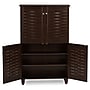 Baxton Studio Winda 4-Door Shoe Storage Cabinet, Dark Brown (118-6515-HiT)~#|#~sp190300125_sc7