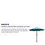 Flash Furniture Sunny Umbrella and Standing Base, Teal (GM402003UB19BTL)~#|#~sp190524865_sc7