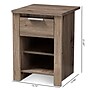 Baxton Studio Laverne 21.65" High 2-Shelf Nightstand, Oak Brown (146-8295-HiT)~#|#~sp190525721_sc7