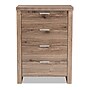 Baxton Studio Laverne 38.19" High 4-Drawer Chest, Oak Brown (146-8296-HiT)~#|#~sp190525725_sc7