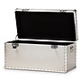 Baxton Studio Serge 13.98" High Storage Trunk, Silver (160-10246-HiT)~#|#~sp190526147_sc7