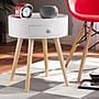 Baxton Studio Jessen 17.75" High 1-Drawer Nightstand, White (154-9050-HiT)~#|#~sp190526155_sc7