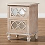 Baxton Studio Celia 26.38" High 2-Drawer Nightstand, Natural and Mirror (162-10263-HiT)~#|#~sp190526771_sc7