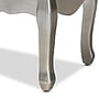 Baxton Studio Leonie 24.21" High 2-Drawer Nightstand, Silver and Mirror (162-10266-HiT)~#|#~sp190526793_sc7