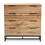 Baxton Studio Reid 38.98" High 4-Drawer Dresser, Oak and Black (162-10296-HiT)~#|#~sp190527177_sc7