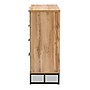 Baxton Studio Reid 38.98" High 4-Drawer Dresser, Oak and Black (162-10296-HiT)~#|#~sp190527178_sc7