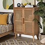 Baxton Studio Alina 44.29" High 2-Shelf Storage Cabinet, Medium Oak (162-10554-HiT)~#|#~sp190527322_sc7
