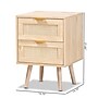 Baxton Studio Baird 21.7" High 2-Drawer Nightstand, Oak Brown (176-11249-HiT)~#|#~sp190527343_sc7