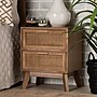 Baxton Studio Baden 19.7" High 2-Drawer Nightstand, Natural Brown and Walnut Brown (201-12260-HiT)~#|#~sp190527462_sc7