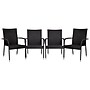 Flash Furniture Maxim Indoor/Outdoor Dining Chairs, Black, 4 Pack (4TW3WBE073BK)~#|#~sp190527609_sc7