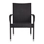 Flash Furniture Maxim Indoor/Outdoor Dining Chairs, Black, 2 Pack (2TW3WBE073BK)~#|#~sp190527723_sc7