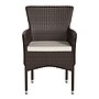 Flash Furniture Maxim Patio Armchairs with Cushions, Espresso Chairs with Cream Cushions, 4 Pack (4TW3WBE074BR)~#|#~sp190527878_sc7