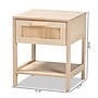 Baxton Studio Sebille 18.9" High 1-Shelf Nightstand, Light Brown (207-12463-HiT)~#|#~sp190527949_sc7