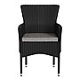 Flash Furniture Maxim Patio Armchairs with Cushions, Black Chairs with Gray Cushions, 2 Pack (2TW3WBE074BK)~#|#~sp190528349_sc7