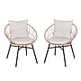 Flash Furniture Devon Indoor/Outdoor Papasan Patio Chairs, Light Gray Cushions, 2 Pack (TWVN017TAN)~#|#~sp190528419_sc7