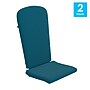 Flash Furniture Charlestown All Weather High Back Adirondack Chair Cushions, Teal, 2/Pack (JJCSN14501TL2)~#|#~sp190528444_sc7