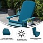 Flash Furniture Charlestown All Weather High Back Adirondack Chair Cushions, Teal, 2/Pack (JJCSN14501TL2)~#|#~sp190528447_sc7