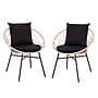 Flash Furniture Devon Indoor/Outdoor Papasan Patio Chairs, Black Cushions, 2 Pack (TWVN017TANBK)~#|#~sp190528455_sc7