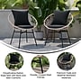 Flash Furniture Devon Indoor/Outdoor Papasan Patio Chairs, Black Cushions, 2 Pack (TWVN017TANBK)~#|#~sp190528463_sc7