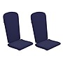 Flash Furniture Charlestown All Weather High Back Adirondack Chair Cushions, Blue, 2/Pack (JJCSN14501BL2)~#|#~sp190528501_sc7