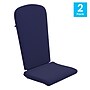Flash Furniture Charlestown All Weather High Back Adirondack Chair Cushions, Blue, 2/Pack (JJCSN14501BL2)~#|#~sp190528506_sc7