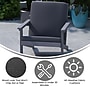 Flash Furniture Charlestown Adirondack Style Patio Chair with Cushions, Gray/Gray (JJC14021GY)~#|#~sp190528970_sc7