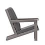 Flash Furniture Charlestown Adirondack Style Patio Chair with Cushions, Gray/Gray (JJC14021GY)~#|#~sp190528976_sc7
