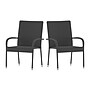 Flash Furniture Maxim Indoor/Outdoor Dining Chairs, Gray, 2 Pack (2TW3WBE073GY)~#|#~sp190529044_sc7