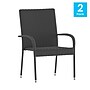 Flash Furniture Maxim Indoor/Outdoor Dining Chairs, Gray, 2 Pack (2TW3WBE073GY)~#|#~sp190529052_sc7