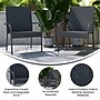 Flash Furniture Maxim Indoor/Outdoor Dining Chairs, Gray, 2 Pack (2TW3WBE073GY)~#|#~sp190529054_sc7