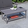 Flash Furniture Charlestown All-Weather Poly Resin Adirondack Slatted Coffee Table, Gray (JJT14022GY)~#|#~sp190529664_sc7