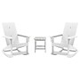 Flash Furniture Finn 2-Slat Adirondack Chairs with Side Table, White, 3/Set (JJC147092T141WH)~#|#~sp190529862_sc7