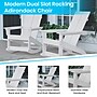 Flash Furniture Finn 2-Slat Adirondack Chairs with Side Table, White, 3/Set (JJC147092T141WH)~#|#~sp190529869_sc7